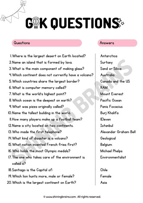 150 Best Quiz Questions For Kids With Answers Fun Trivia