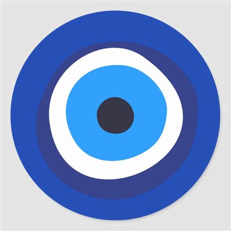 Evil Eye Symbol Greek Turkish Arab Talisman Classic Round Sticker