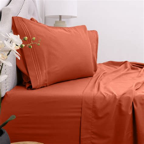 Sweet Home Collection 1800 Thread Count Egyptian Comfort 4 Piece Sheet
