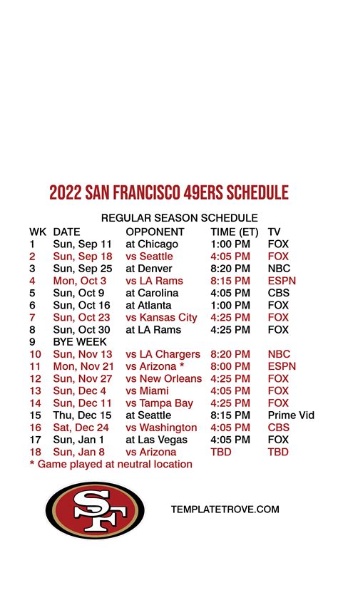 49ers 2024 Schedule Release Date Celia Darelle