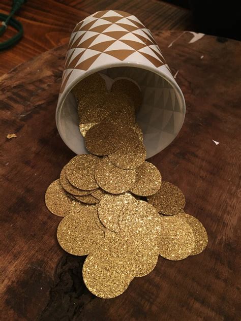 Table Confetti Gold Birthday Decorations Gold Glitter Etsy