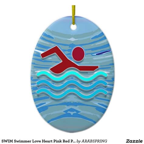 Create Your Own Ornament Zazzle Workouts For Swimmers Cool Pools Swim Club