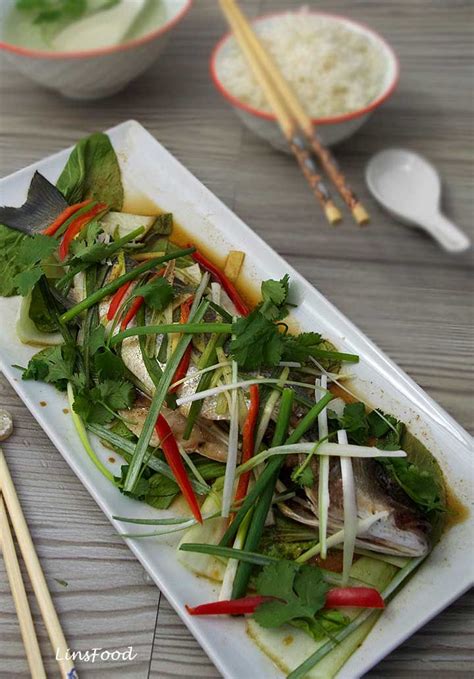 Chinese Steamed Sea Bass With Pak Choi Perfect For Chinese New Year Recipe Asian Recipes