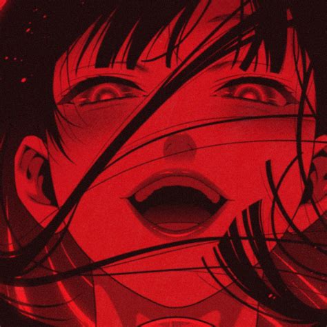 Yumeko ♡︎ Red Aesthetic Grunge Dark Anime Aesthetic Anime