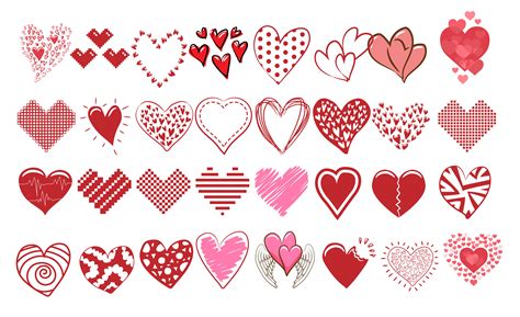 Download Doodle Heart Collection - Download Free Vectors, Clipart ...