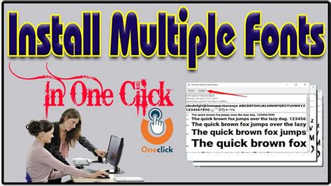 How To Install Multiple Fonts In One Click Fimt Computer Education