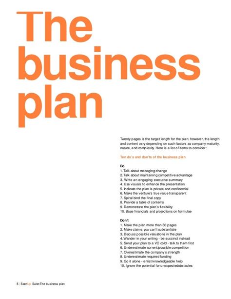 Guide To Writing A Business Plan