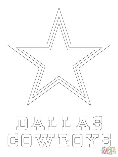 Dallas Cowboys Coloring Pages For Kids - Coloring Home