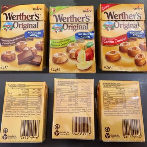 Werthers Original New Sugar Free Candies In Aussie Supermarkets Three Flavours And 10