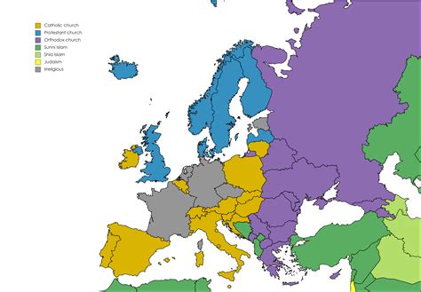 Largest Religious Groups In Europe By Number Of Devotees And