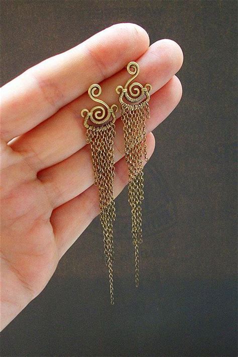 Wire Earrings Diy Gorgeous Handmade Wire Wrapped Jewelry Idea