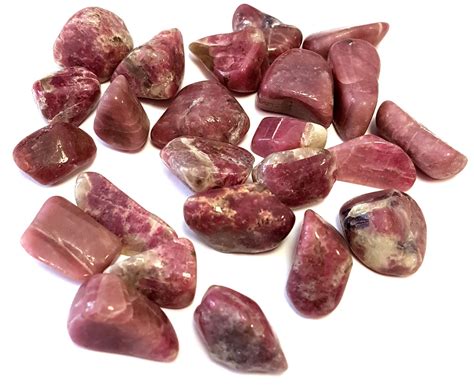 Rare Pink Tourmaline Tumble Stone 20mm Geofossils