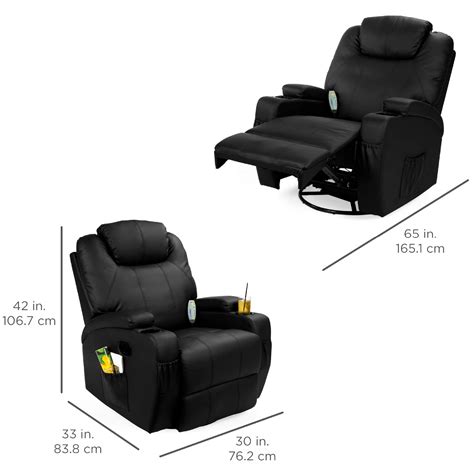 Best Choice Products Executive Faux Leather Swivel Electric Glider