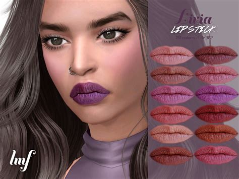 The Sims Resource Imf Livia Lipstick N302