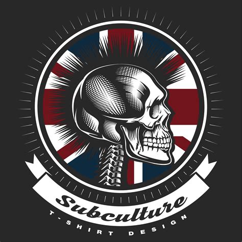 Skull Punk Vintage Emblem 536302 Vector Art At Vecteezy