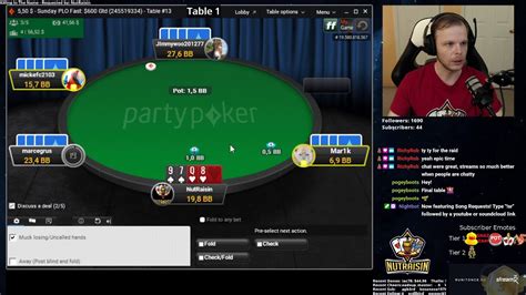Plo Final Table Of 5 Plo Tournament February 16 1 Youtube