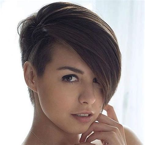 15 Inspirations One Side Short One Side Long Hairstyles
