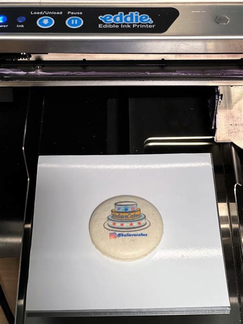 Edible Ink Printer Eddie Manual Tray Erasable Top Believe Cakes