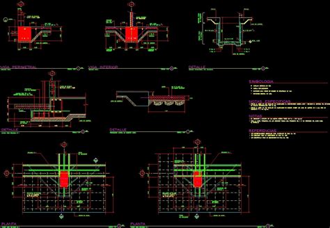 Details Foundation Beams Dwg Detail For Autocad • Designs Cad