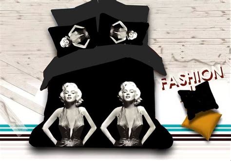 Marilyn Monroe 3pcs Comforter Set Us Queen Size Quilted Duvet Home Textile 3d Bedding Sets