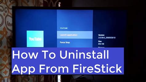 This screen shows you both. Uninstall app from Amazon Fire Stick - YouTube