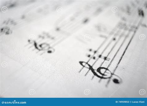 Generic Music Score Stock Image Image Of Artistic Detail 74959853