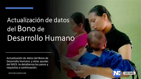 Consulte Si Es Beneficiario Del Bono De Desarrollo Humano NOTICIA ECUADOR