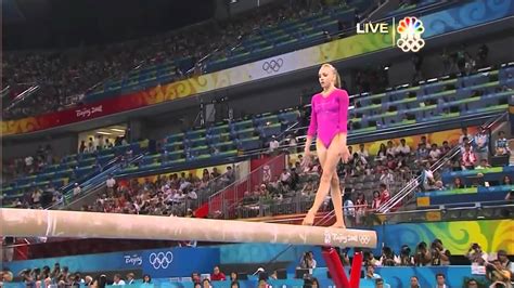 Nastia Liukin Balance Beam 2008 Olympics All Around Youtube