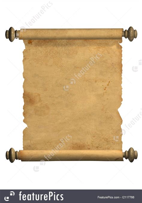 3d Scroll Of Old Parchment Photo