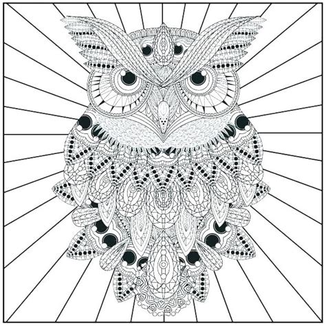 Hard Owl Coloring Pages At Free Printable Colorings