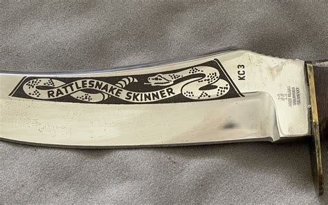 Vintage Robi Klaas Kissing Crane Stag Kc Rattlesnake Skinner Hunting Knife Ebay