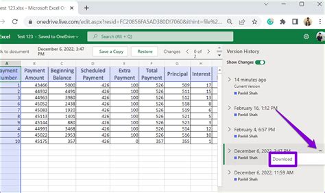 How To Use Version History In Microsoft Excel Guiding Tech