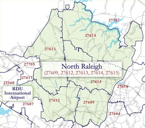 Raleigh Nc Zip Code Map United States Map