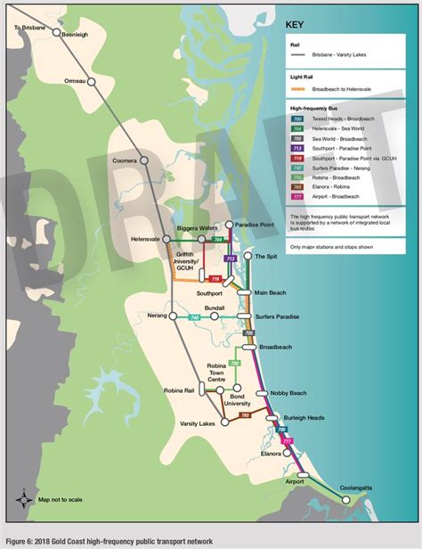 Gold Coast Monorail Map