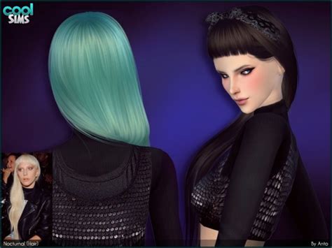 The Sims Resource Anto Nocturnal Hair By Alesso Sims 4 Hairs