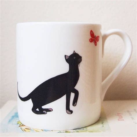 Cat And Butterfly Mug Coffee Cups Pinterest Cats Cat Mug And Mugs