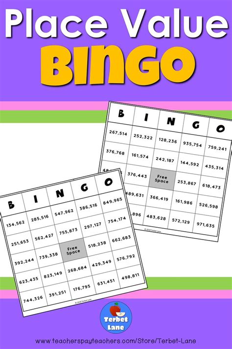 Place Value Bingo Place Value Bingo Math Centers Math