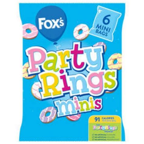Foxs Party Ring Mini 6pk X 10 Freemans Confectionery