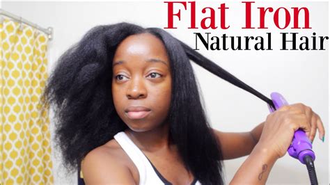 Flat Iron On Natural Hair 2016 Youtube