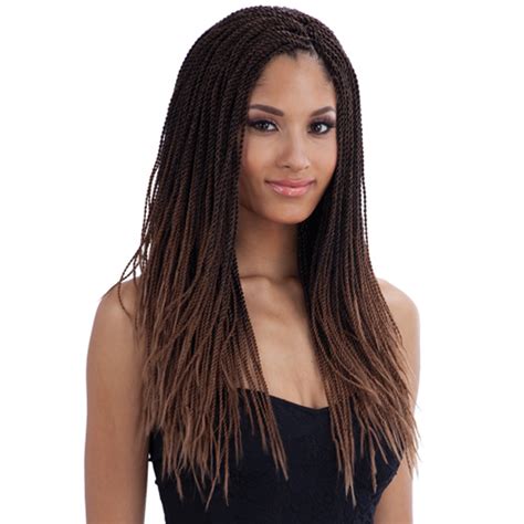 High quality synthetic braiding hair wigs. FreeTress Synthetic Hair Crochet Braids Micro Senegalese ...
