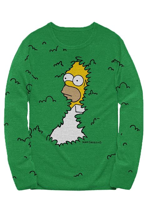 Simpsons Homer Bushes Sweater For Adults