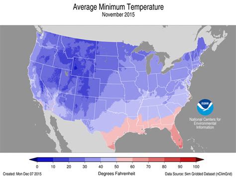 National Climate Report November 2015 November Temperature Maps