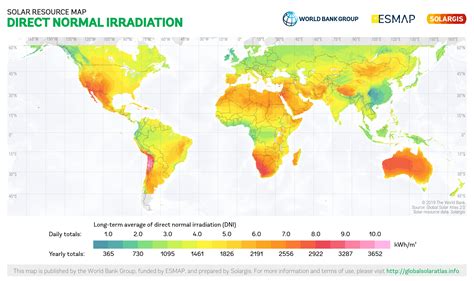 Worlddnisolar Resource Mapglobalsolaratlasworld Bank Esmap Solargis