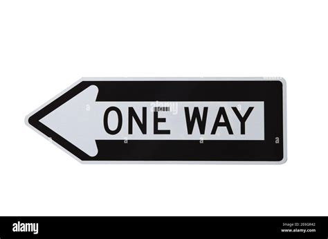 One Way Sign Stock Photo Alamy