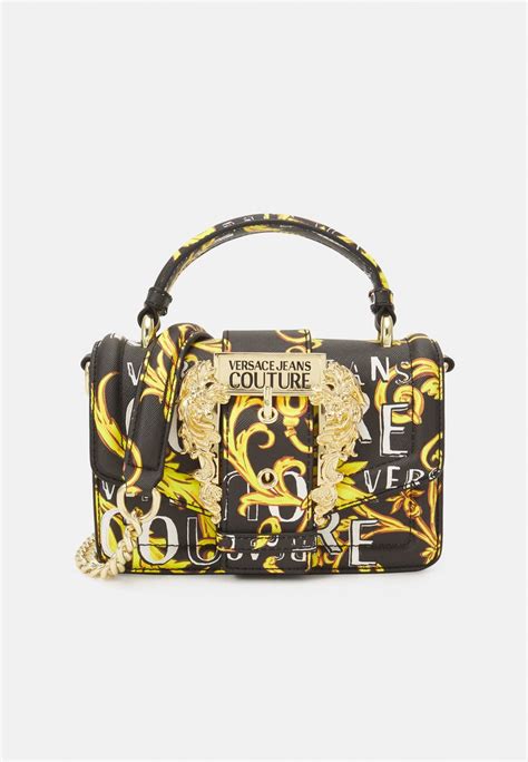 versace jeans couture couture sketch bags borsa a tracolla black gold nero zalando it