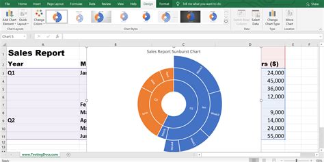 How To Create A Sunburst Chart In Excel