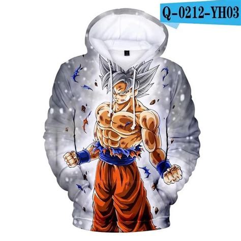 Anime Hoodies Dragon Ball Z Pocket Hooded Sweatshirts Kid Goku 3d Hood
