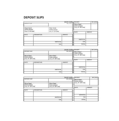 • mail your endorsed check and completed deposit slip to: clean deposit slip example
