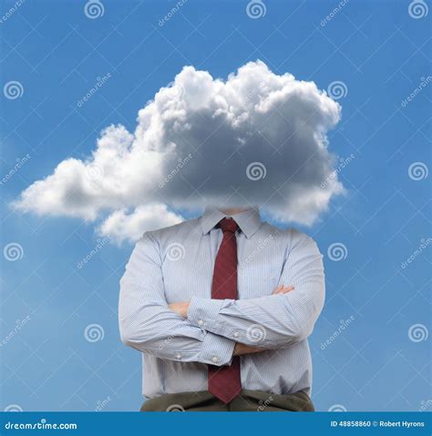 Head In The Clouds Stock Photo Image Of Concepts Human 48858860