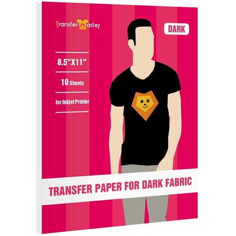 Transfer Master Printable Dark T Shirt Heat Transfer Paper For Inkjet
